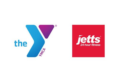 YMCA and Jetts Gyms Logos